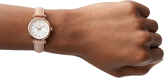 Fossil Women's Carlie Quartz Stainless Steel Three-Hand Watch
