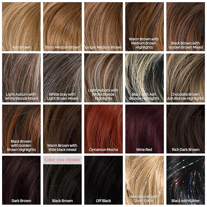 HOOJIH Messy Bun Hair Piece, Super Long Tousled Updo Hair Bun Extensions Wavy Wrap Ponytail Hairpieces Scrunchies with Elastic Band for Women HB007 Grace - Black Brown