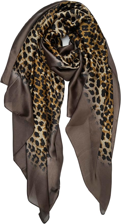 YOUR SMILE Large Mulberry Silk Feeling Long Stain Scarf Lightweight Sunscreen Shawls Wraps for Women