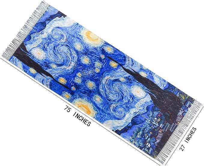 Scarf Shawl Wraps for Women Pashmina Soft Cashmere Scarf Printed Large Blanket Scarf Warm for Fall Winter