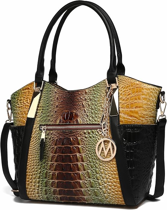 MKF Collection Tote Bag for Women Vegan Leather Shoulder Bag – Top-Handle Purse, Ladies Handbag by Mia K
