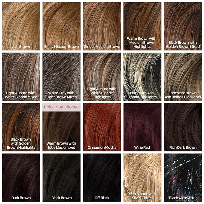 HOOJIH Messy Bun Hair Piece - Super Long Tousled Updo Hair Bun Extensions with Elastic Hair Band HB007 Grace - Warm Brown with Little Black Mixed