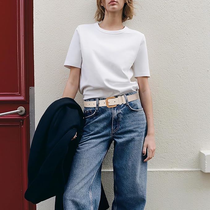 VONMELLI Leather Belts for Women Fashion Wasit Ladies Belt for Jeans Pants Dresses with Pin Buckle