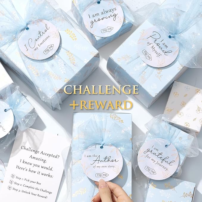 Valentines Gifts for Women & Teenage Girls, 10 Day Self Love Challenge to Unlock 10 Wrapped Spa Gift Baskets, Tween Teen Girl Trendy Stuff Bath Shower Sets Self Care Birthday Gifts Stocking Stuffers