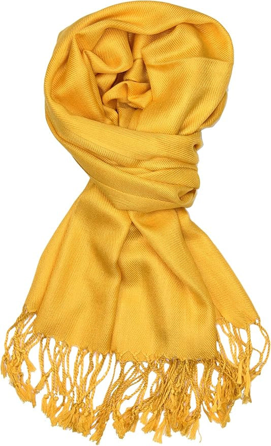 Achillea Soft Silky Pashmina Scarf for Women – Shawl Wrap for Evening Dresses, Bridesmaids, Weddings & Everyday Wear