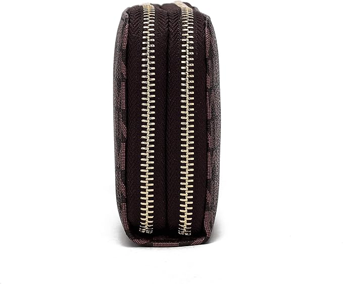 MKF Collection Wristlet Wallet for Women, Small Vegan Leather Credit Card Holder with Zipper Coin Pocket Wallet Purse Handbag By Mia K