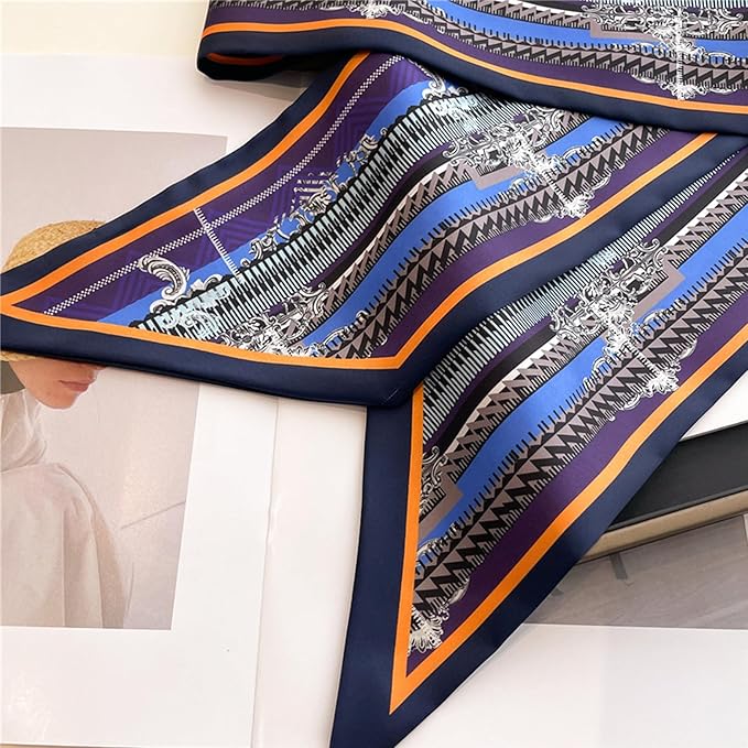 Hair Scarf for Women Silky Satin Headscarf Neck Scarves for Handbag Accessory