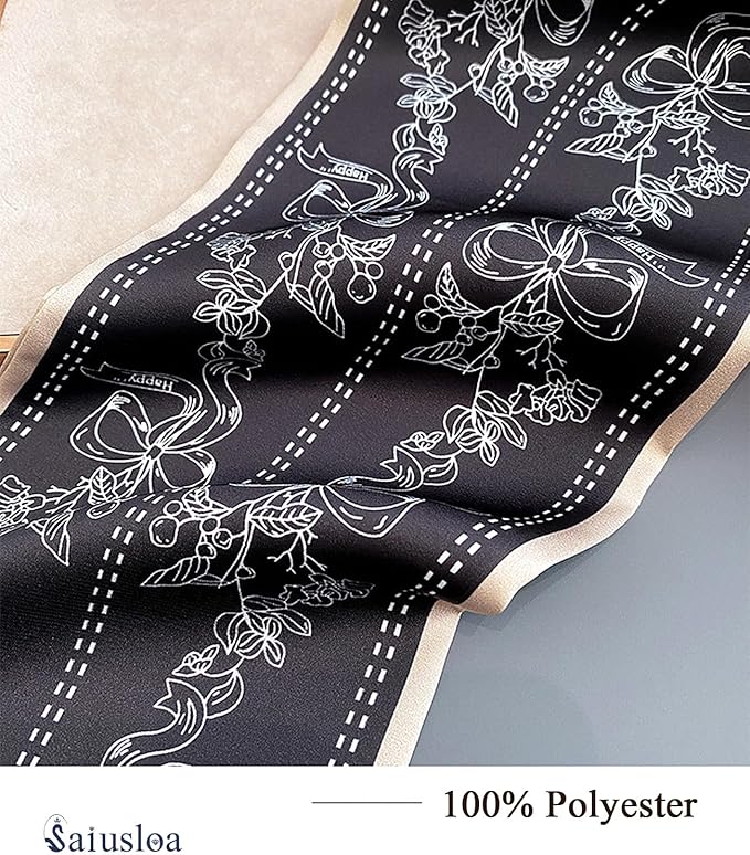 Purse Scarf For Handbags Head Scarves For Women's Hair Bags Scarfs Long Skinny Scarves Fashion Silky