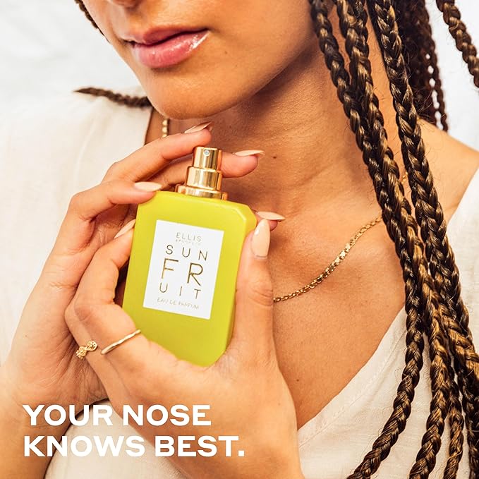 Ellis Brooklyn Sun Fruit Eau de Parfum, Fruity Floral Perfume for Women with notes of Fig, Jasmine & Vanilla, Vegan, Eco-Conscious, Cruelty-Free Paraben-Free, Made in the USA, 50ml / 1.7oz