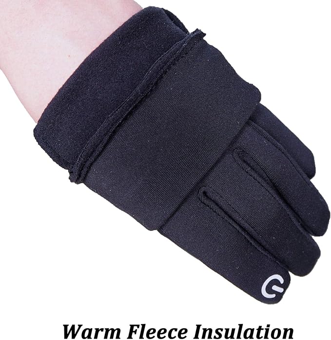 SKYDEER Winter Gloves with Soft Deerskin Suede Leather & Thermal Polar Fleece & Warm 3M Thinsulate Insulation (SD8661T)
