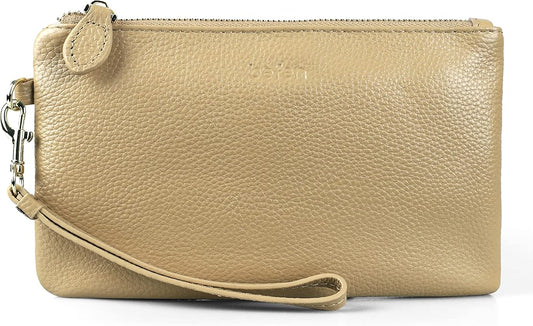 befen Genuine Leather Wristlet Clutch RFID Blocking Bag Cell Phone Wallet Purse Wristlet Wallet Purses and Handbags for Women