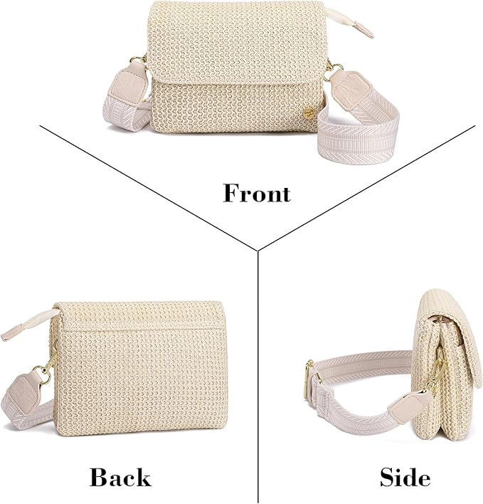 MINICAT Straw Small Summer Purses for Women Crossbody Purse Beach Bags for Everyday Cruise Travel Vacation Essentials | Straw, Small, Summer, for Everyday, Cruise, Travel, Vacation, Essentials