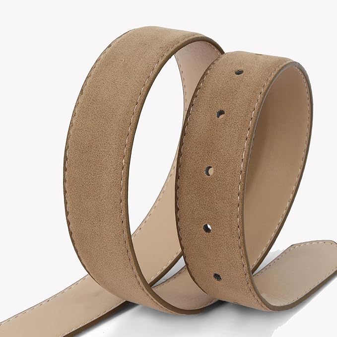 HOTWILL Women Suede Belt for Jeans Dresses Fashion Chunky Ladies Waist Belts with Gold Buckle