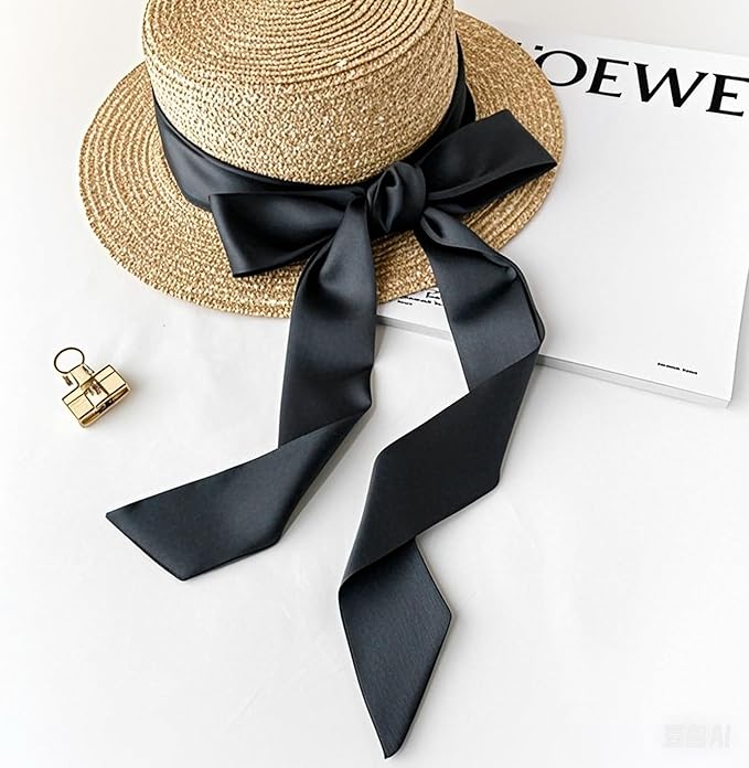 Purse Scarf for Women, Multifunctional Skinny Scarf for Bags Hair Neck Fashion Accessories