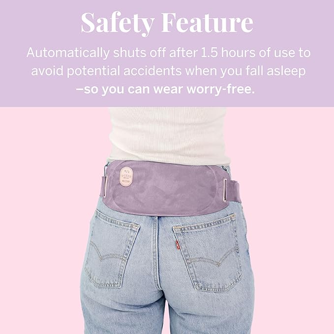 Pixie Period Heating Pad for Cramps - Thinnest Wearable Heating Pad for Feminine Care - Unnoticeable Under Clothes - Best Portable Pain Relief Heat Belt On The Market - Hours of Menstrual Pain Relief
