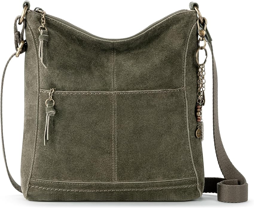 The Sak Lucia Crossbody Bag in Leather, Convertible Purse with Adjustable Strap