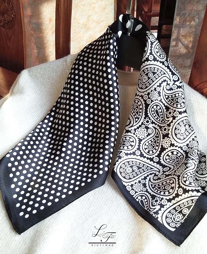 Satin Bandanas Head Scarf For Women Hair Scarves Accessories Lightweight Fashion Wrap Neck Silk Sleeping Headscarf