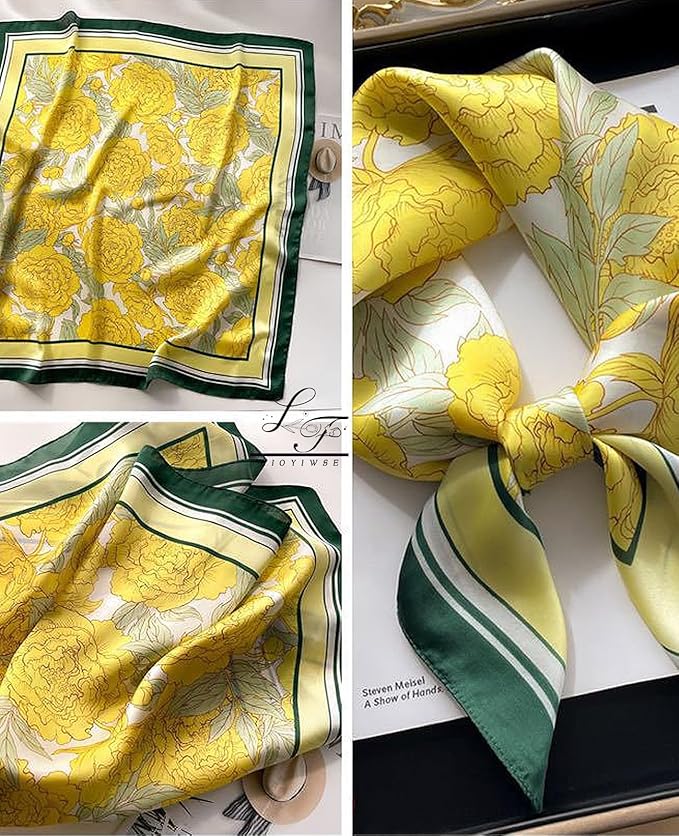 Satin Bandanas Head Scarf For Women Hair Scarves Accessories Lightweight Fashion Wrap Neck Silk Sleeping Headscarf