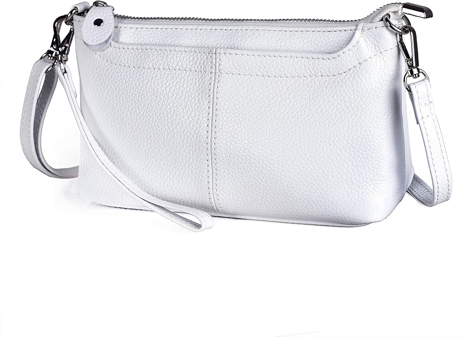 befen Genuine Leather Wristlet Clutch Wallet Purses Small Crossbody Bags for Women with RFID Blocking Card Slots