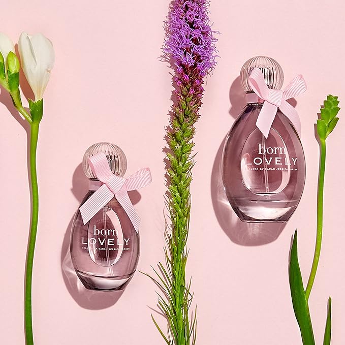 Born Lovely by SJP - Lush, Sweet, Elegant Amber Floral Eau De Parfum Spray Fragrance for Women - Mandarin, Peony, Honeysuckle, and Freesia - Intense, Long Lasting Scent - 1.7 oz