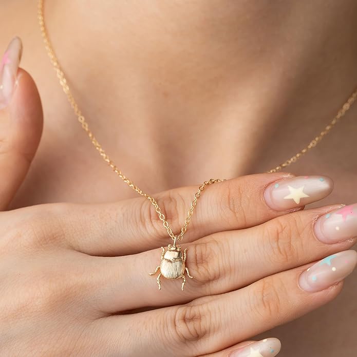 Baydurcan Dainty Gold Necklace for women - 14K Gold Plated Pendant Necklaces Gifts for Friends Sister Mother, Birthday, Christmas, Graduation, Inspirational Gifts