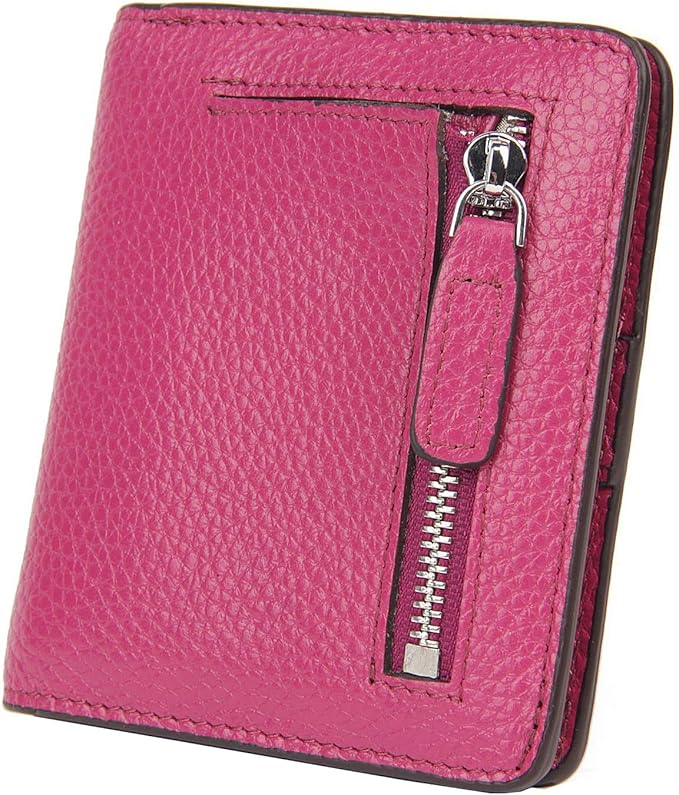 AINIMOER Small Leather Wallet for Women, Ladies Credit Card Holder RFID Blocking Women's Mini Bifold Pocket Purse