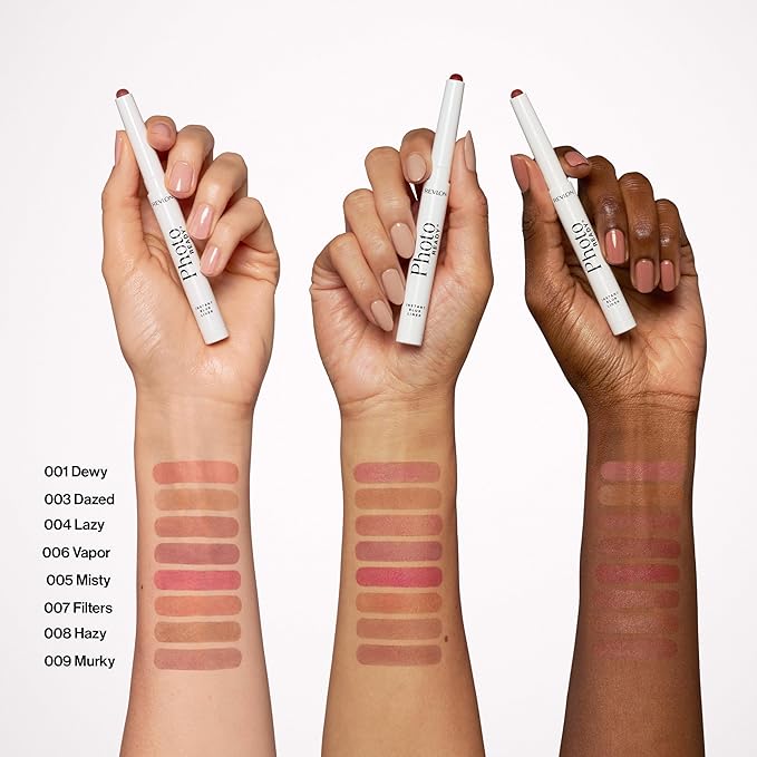 REVLON PhotoReady Blur Liner, Soft Matte Lip Makeup to Overline for Instant Natural, Fuller-Looking Lips, 004 Lazy, 0.05 oz
