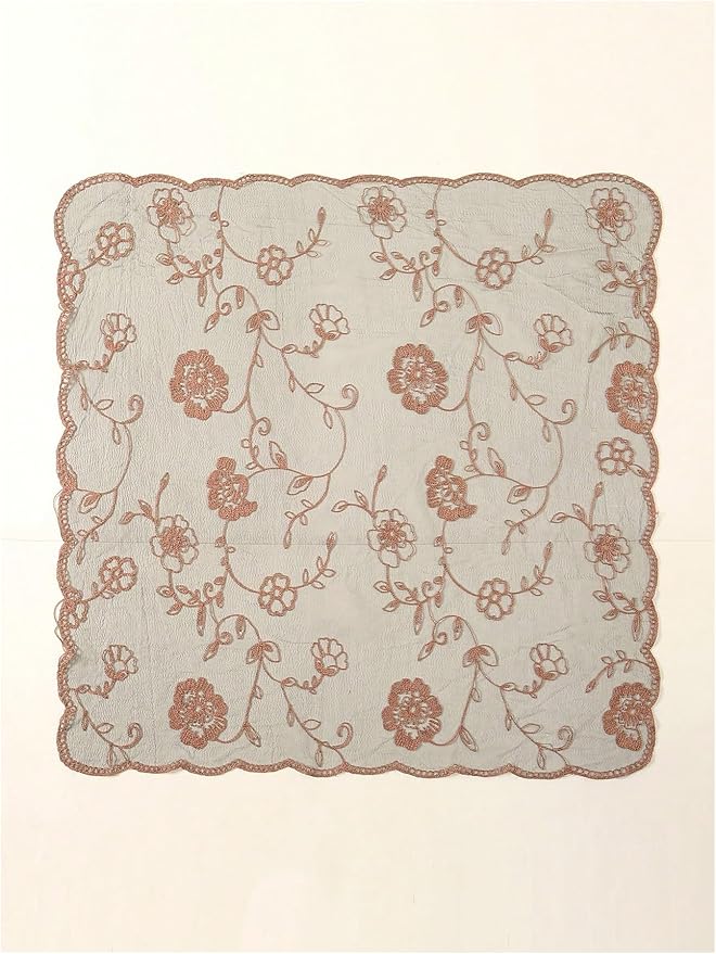 Floerns Women's Flower Embroidery Hair Scarf Headband Sheer Lace Hair Bandana