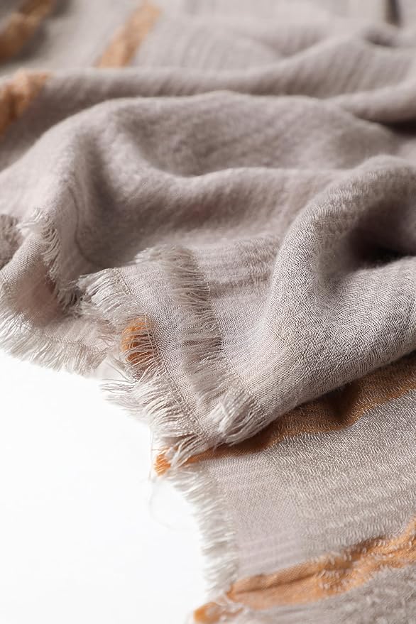 WINCESS.YU Women Gradient Scarf Long Shawls and Wraps Fashion Plain Pashmina Formal Scarf