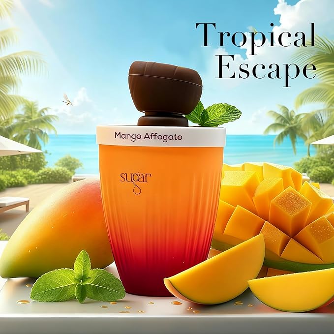 Mango Affogato Perfume for Women, Gourmand Scent with Mango & Amber, Long Lasting EDP Fragrance for Daily Use, 3.4 Fl Oz
