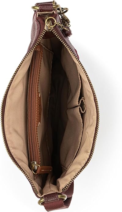 The Sak Lucia Crossbody Bag in Leather, Convertible Purse with Adjustable Strap