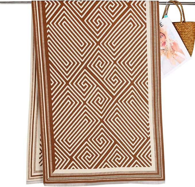 EXTREE Scarfs for Women Pashmina Silky Shawl Wrap for Evening Dressing Blanket Open Front Poncho Cape