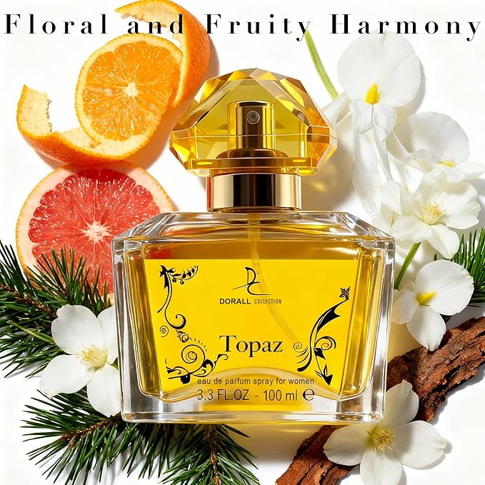 Topaz, Perfume for Women, Long Lasting EDP, Feminine Scent, Delicate Fragrances for Women, Day to Night Wear, 3.4 Fl Oz