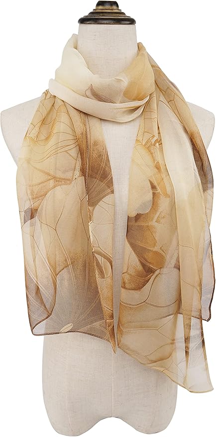 YOUR SMILE Ladies/Women's Lightweight Floral Print/Solid Color mixture Shawl Scarf For Spring Summer season
