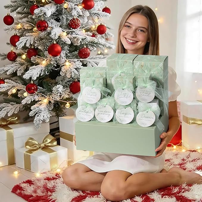 Valentines Gifts for Women & Teenage Girls, 10 Day Self Love Challenge to Unlock 10 Wrapped Spa Gift Baskets, Tween Teen Girl Trendy Stuff Bath Shower Sets Self Care Birthday Gifts Stocking Stuffers