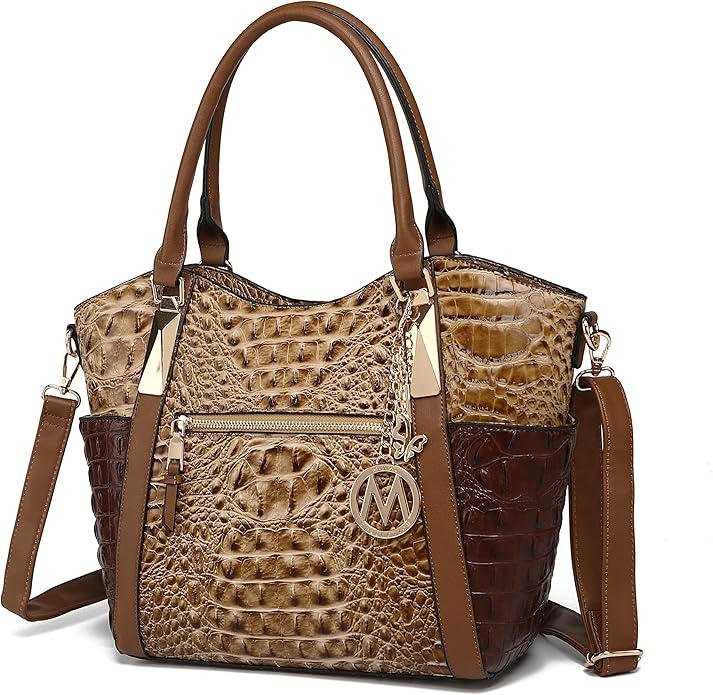MKF Collection Tote Bag for Women Vegan Leather Shoulder Bag – Top-Handle Purse, Ladies Handbag by Mia K