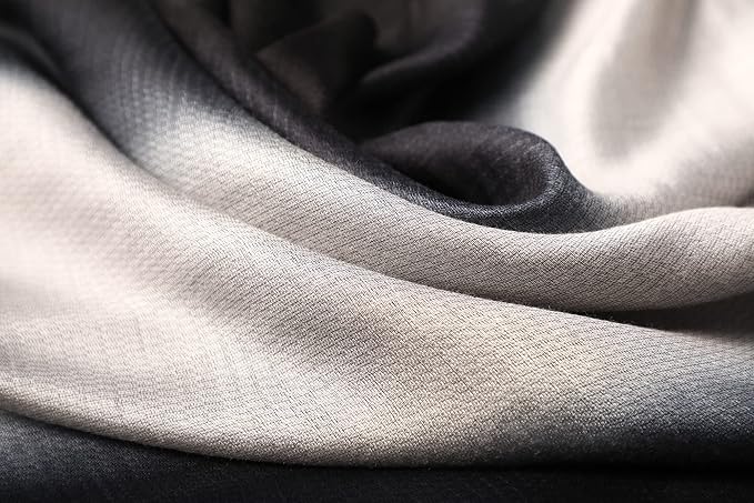 WINCESS.YU Women Gradient Scarf Long Shawls and Wraps Fashion Plain Pashmina Formal Scarf