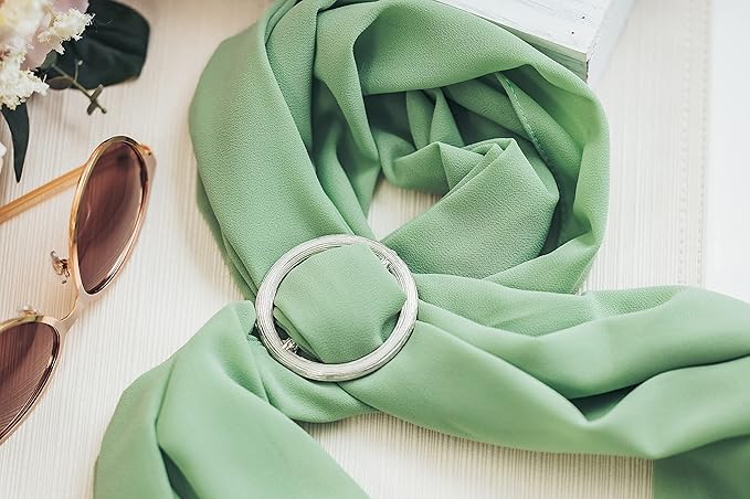 Handmade Pewter Scarf Rings and Slides - Metal Clip for Women Scarves - American Made
