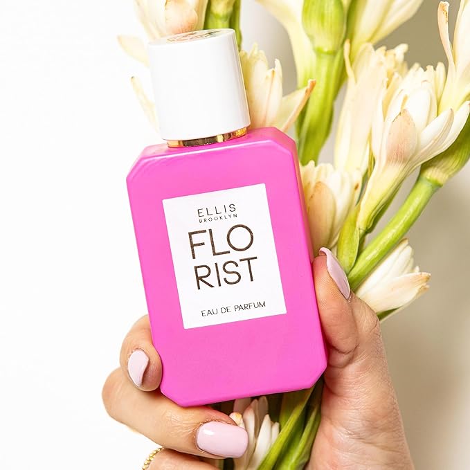Ellis Brooklyn FLORIST Eau De Parfum - Fresh Floral Perfume For Women with Italian Bergamot, Tuberose, & Cedarwood, Vegan Perfume Made In The USA, 50ml / 1.7oz