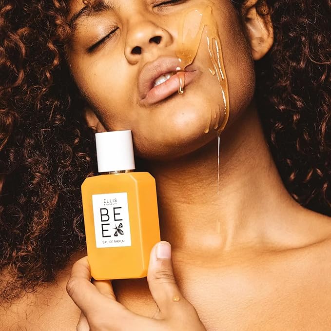 Ellis Brooklyn BEE Eau de Parfum, Honey Vanilla Perfume for Women, Warm & Spicy Scent with Sandalwood, Cocoa, and Dark Rum – Clean, Gourmand Fragrance, Paraben & Phthalate Free, 50ml / 1.7oz