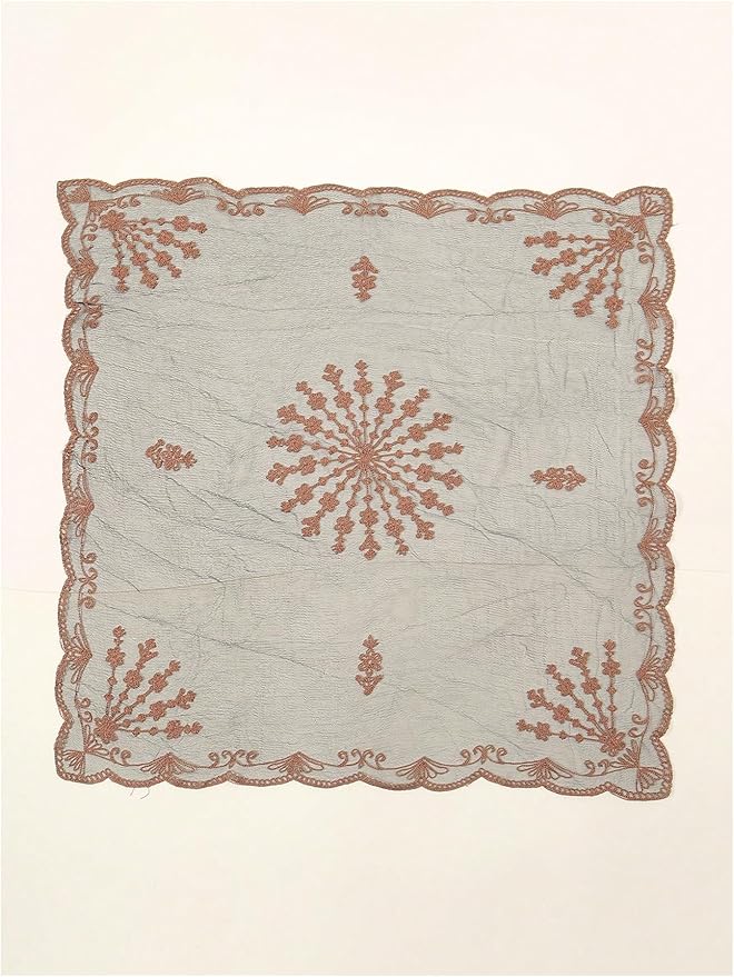 Floerns Women's Flower Embroidery Hair Scarf Headband Sheer Lace Hair Bandana