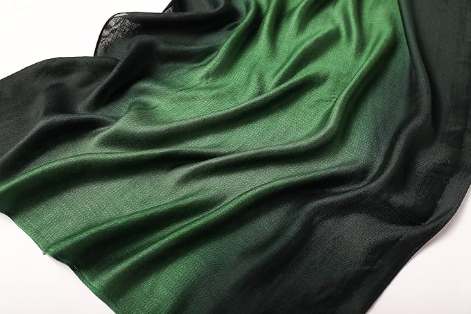 WINCESS.YU Women Gradient Scarf Long Shawls and Wraps Fashion Plain Pashmina Formal Scarf