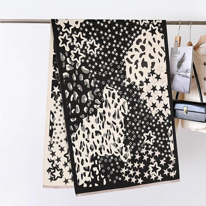 EXTREE Scarfs for Women Pashmina Silky Shawl Wrap for Evening Dressing Blanket Open Front Poncho Cape