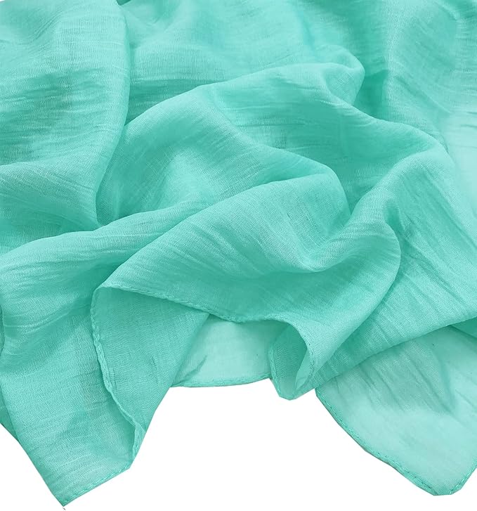 woogwin Women's Cotton Scarves Lady Light Soft Fashion Solid Scarf Wrap Shawl