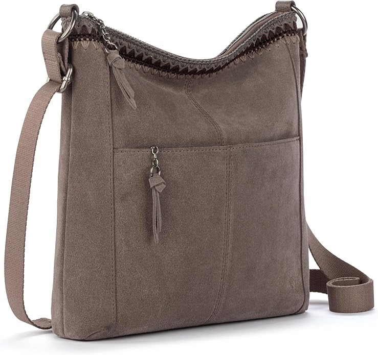 The Sak Lucia Crossbody Bag in Leather, Convertible Purse with Adjustable Strap