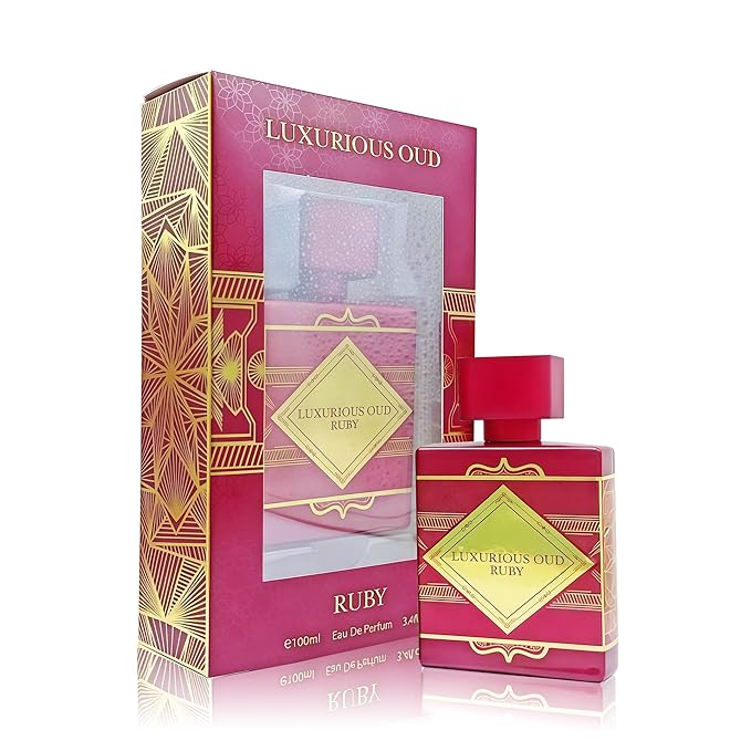 LA BELLA, Perfume for Women, Long Lasting EDP, Feminine Scent, Delicate Fragrances for Women, Day to Night Wear, 3.4 Fl Oz (Luxurious Oud Ruby)