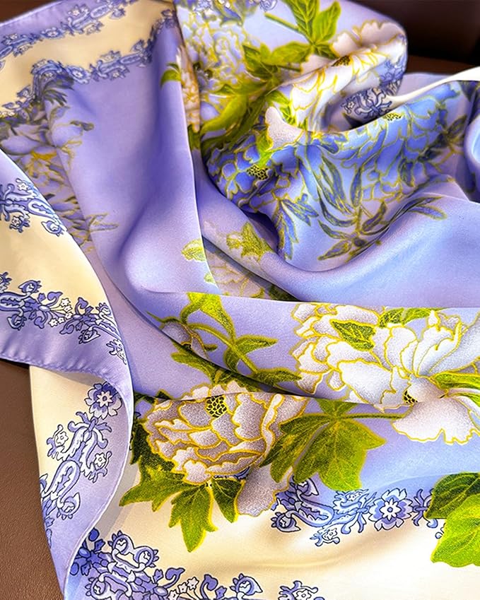 Neck Scarf For Womens Silky Head Scarves Hair Bandanas Square Scarf Fashion Accessories lightweight