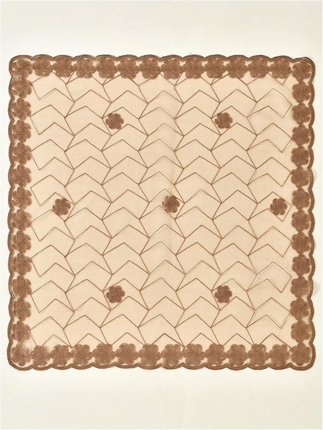 Floerns Women's Flower Embroidery Hair Scarf Headband Sheer Lace Hair Bandana