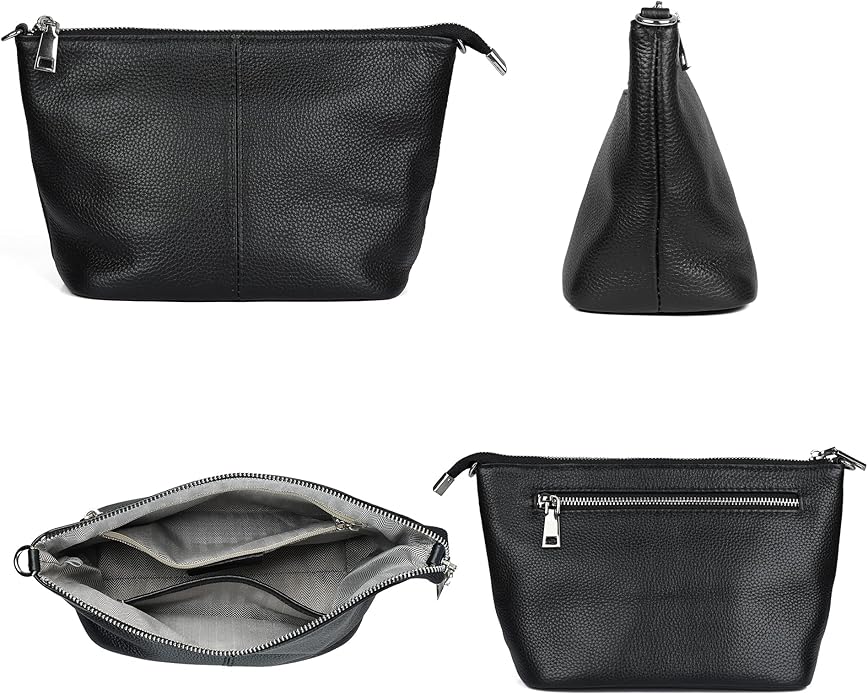 befen Genuine Leather Wristlet Clutch Wallet Purses Small Crossbody Bags for Women with RFID Blocking Card Slots