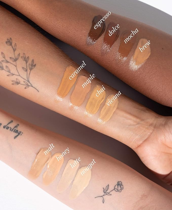 Ere Perez - Natural Oat Milk Liquid Foundation | Breathable, Buildable, Med-Full Coverage | Peach Extract, Vit. E | Vegan, Cruelty-Free, Clean Beauty (Mocha | med-dark neutral cool, 1fl oz | 30ml)